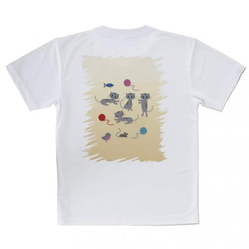 【Tシャツ】グレーキャットの日常