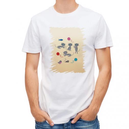 【Tシャツ】グレーキャットの日常