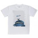 【Tシャツ】コミカルなクジラのイラスト