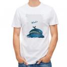 【Tシャツ】コミカルなクジラのイラスト