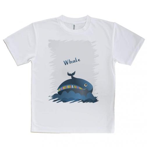 【Tシャツ】コミカルなクジラのイラスト