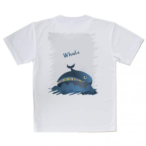 【Tシャツ】コミカルなクジラのイラスト