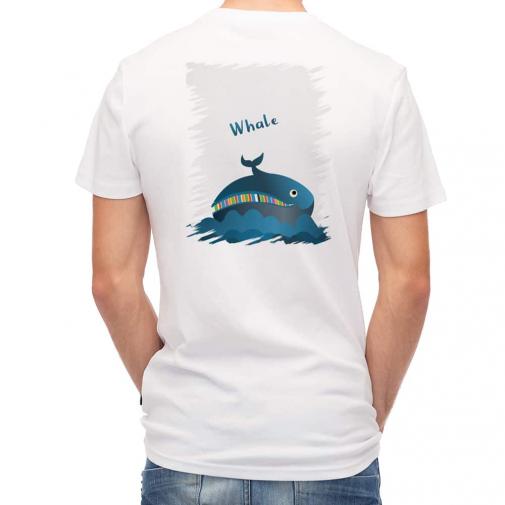 【Tシャツ】コミカルなクジラのイラスト