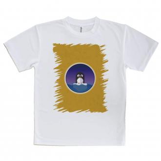 【Tシャツ】ペンギンのバッジ