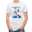 【Tシャツ】キャラクター風　ペンギンのイラスト