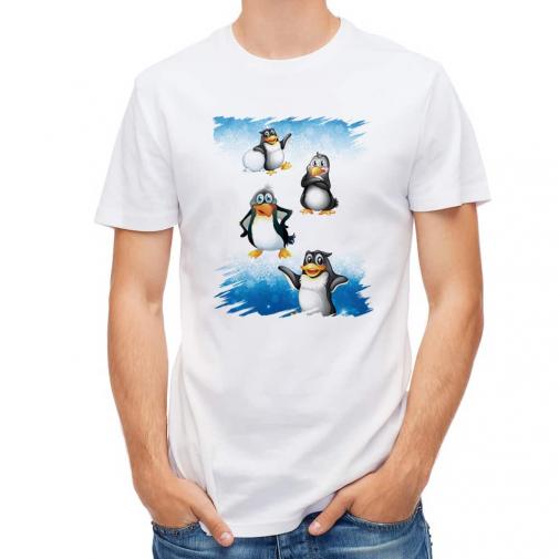 【Tシャツ】キャラクター風　ペンギンのイラスト