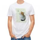 【Tシャツ】春の午後　蝶と子猫