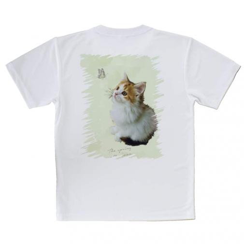 【Tシャツ】春の午後　蝶と子猫