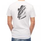 【Tシャツ】鰤(ブリ)　墨絵風　白