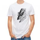 【Tシャツ】平政(ヒラマサ)墨絵風　白