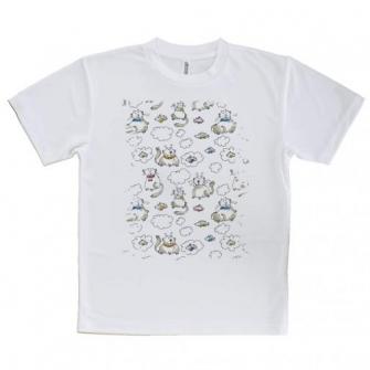 Tシャツ ほのぼの猫の手書きイラスト Anglers Case