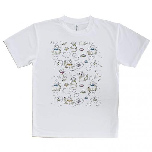 【Tシャツ】ほのぼの猫の手書きイラスト