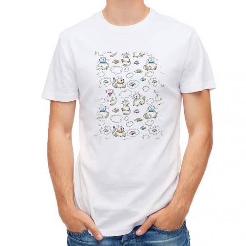 【Tシャツ】ほのぼの猫の手書きイラスト