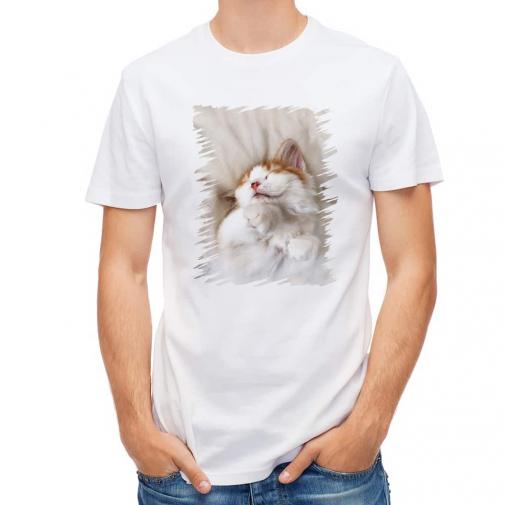 【Tシャツ】昼寝する猫(ネコ)