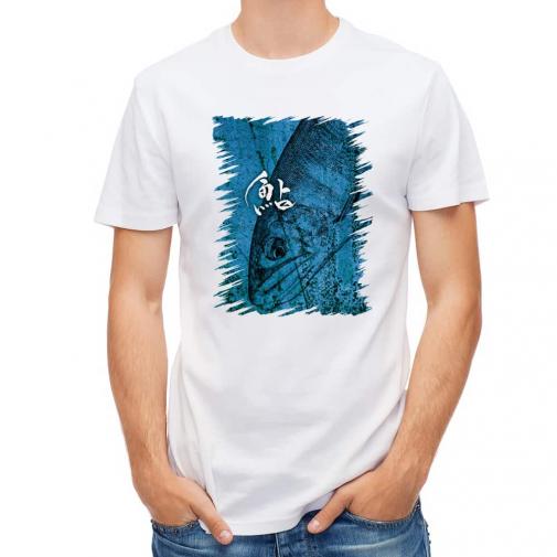 【Tシャツ】アユ　鉄錆　ブルー