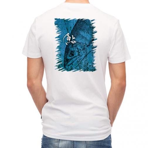 【Tシャツ】アユ　鉄錆　ブルー