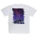 【Tシャツ】雪山の上の済んだ夜空