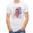 【Tシャツ】着物の女性は釣りに出かける