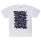 【Tシャツ】サメ(SHARK)　迷彩柄　パープルカラー