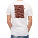 【Tシャツ】サメ(SHARK)　迷彩柄　チョコレートカラー