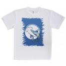 【Tシャツ】ハンマーヘッドシャーク　トロピカル風