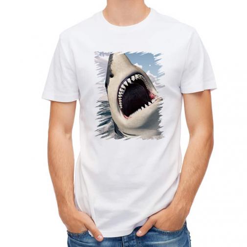 【Tシャツ】サメ「ジョーズ3」(JAWS 3) 　鋭い歯