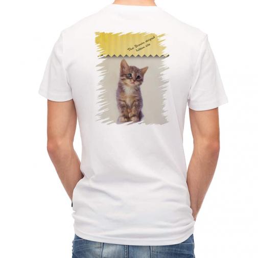 【Tシャツ】kitten sits　座る子猫