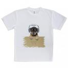 【Tシャツ】子犬だってNo Music No Life