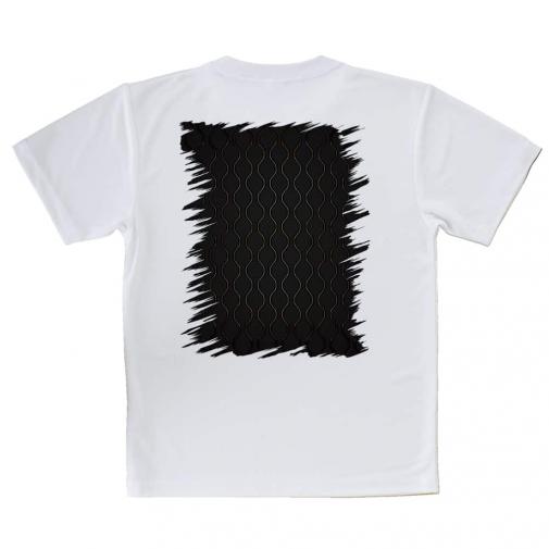 【Tシャツ】波模様　ゴールド