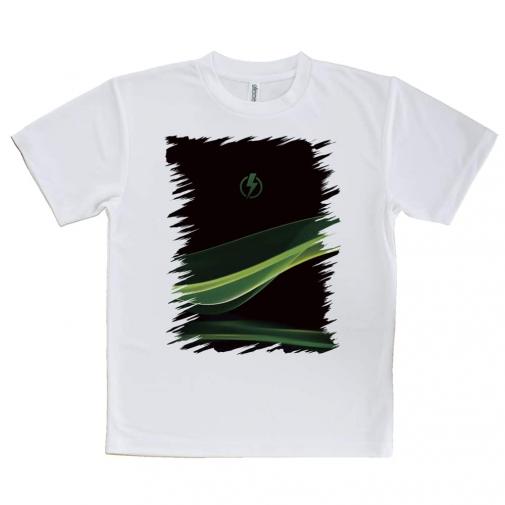 【Tシャツ】ファイヤー充電!　グリーン