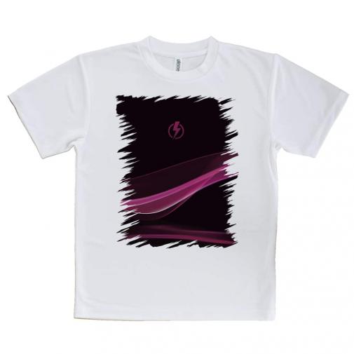 【Tシャツ】ファイヤー充電!　ロイヤルマゼンタ