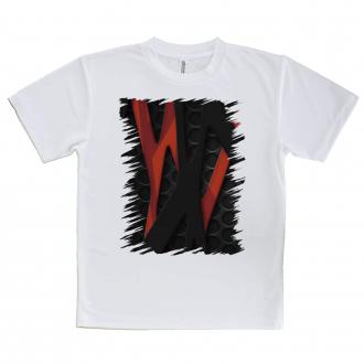 【Tシャツ】鉄網板とレッド&ブラックのバンド