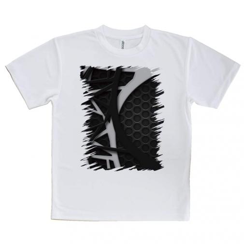 【Tシャツ】鉄網板とホワイト&ブラックのバンド