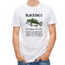 【Tシャツ】【釣りざんまい】ドット絵のブラックバス