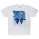 【Tシャツ】クリスタルブルーなリボン