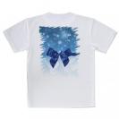 【Tシャツ】クリスタルブルーなリボン