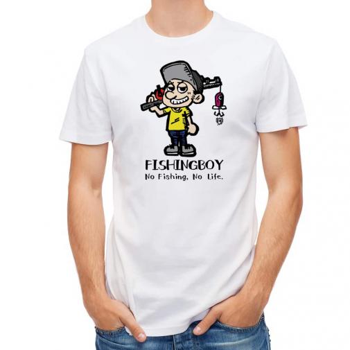 【Tシャツ】【釣りざんまい】釣り好き少年がやってきた。