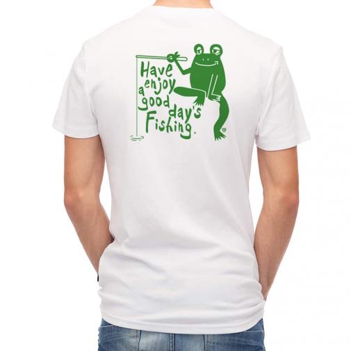 【Tシャツ】【釣りざんまい】カエルが釣りをするでケロ