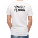 【Tシャツ】【釣りざんまい】釣りをとにかく楽しもう!_モノクロ