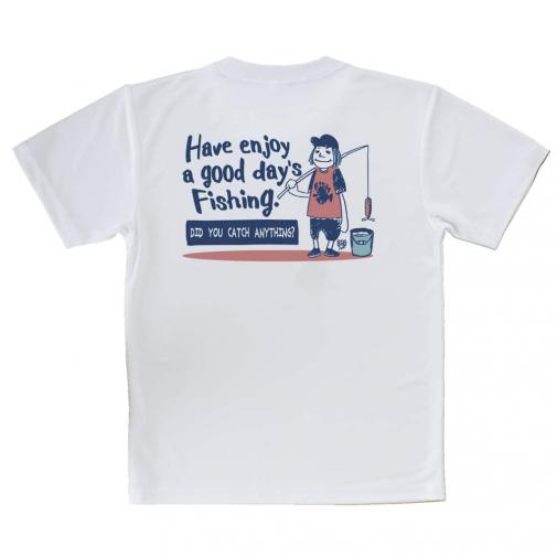 【Tシャツ】【釣りざんまい】一日釣りを楽しむアングラー_レトロ