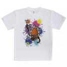 【Tシャツ】【釣りざんまい】エギに釣られるアオリイカ_ビビッドカラー