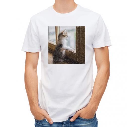 【Tシャツ】窓際の猫