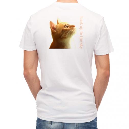 【Tシャツ】天を仰ぐ猫
