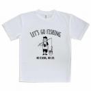 【Tシャツ】【釣りざんまい】レッツゴーフィッシング バケツとアングラー