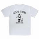 【Tシャツ】【釣りざんまい】レッツゴーフィッシング バケツとアングラー