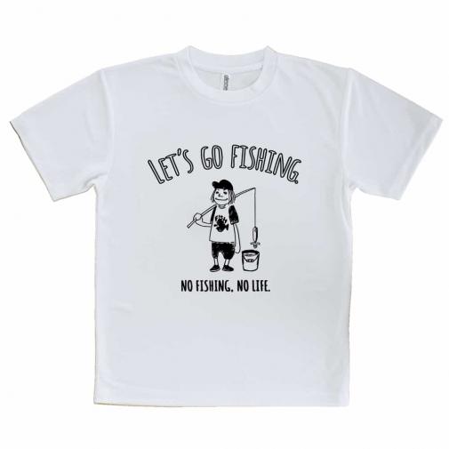 【Tシャツ】【釣りざんまい】レッツゴーフィッシング バケツとアングラー