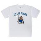 【Tシャツ】【釣りざんまい】レッツゴーフィッシング ポッチャリアングラー_カラフル