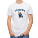 【Tシャツ】【釣りざんまい】レッツゴーフィッシング ポッチャリアングラー_カラフル