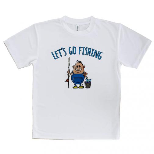 【Tシャツ】【釣りざんまい】レッツゴーフィッシング ポッチャリアングラー_カラフル