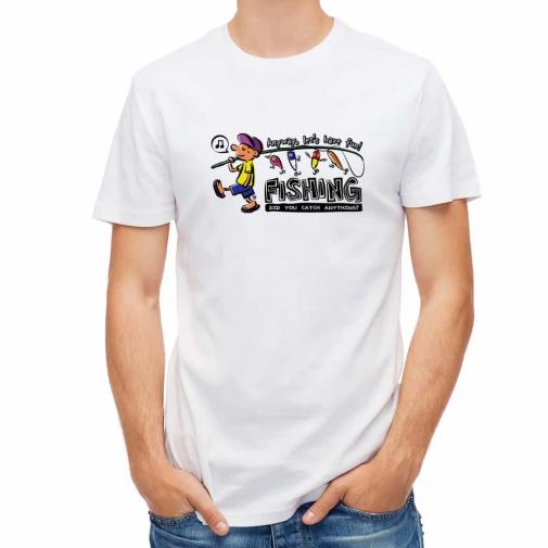 【Tシャツ】【釣りざんまい】釣りをとにかく楽しもう!_カラフル